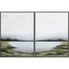 Lakeside Views 48 X 36 inch Hand Painted Art, Set Of 2